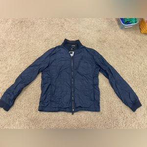 Converse Navy Blue Packable Jacket Full Zip Large